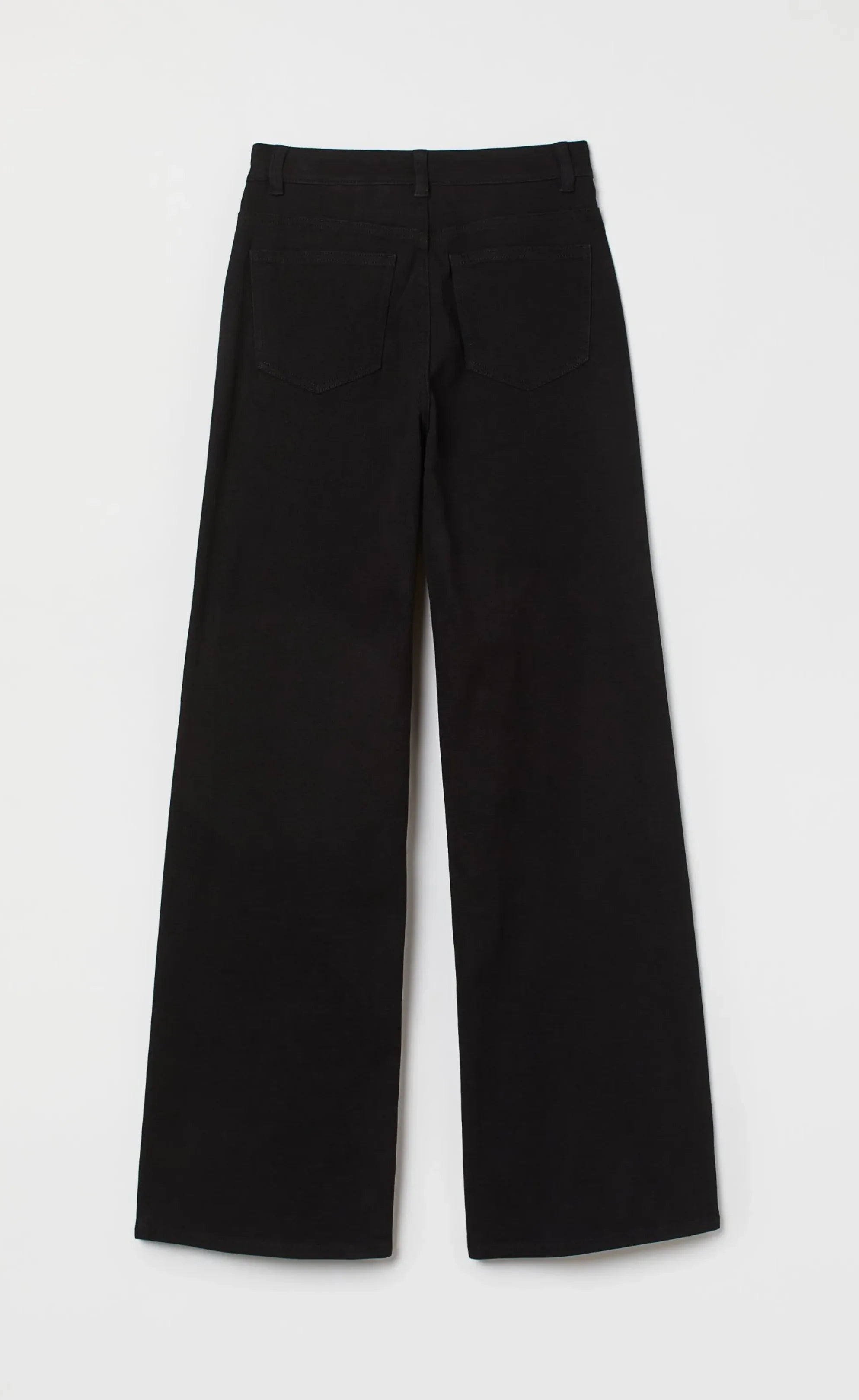ZARA Faded Black High-Waist Wide-Leg Jeans