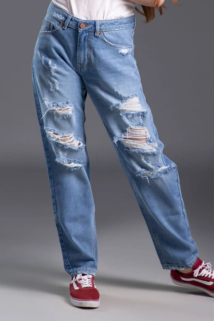 Dirty White Mom Jeans