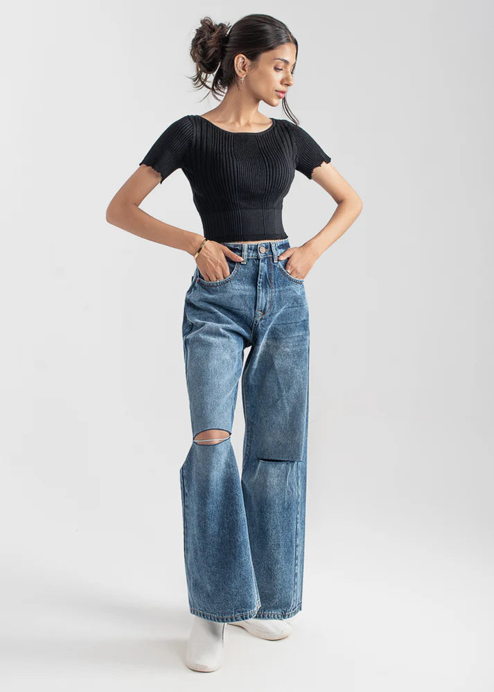 Ripped Apart Flare Jeans