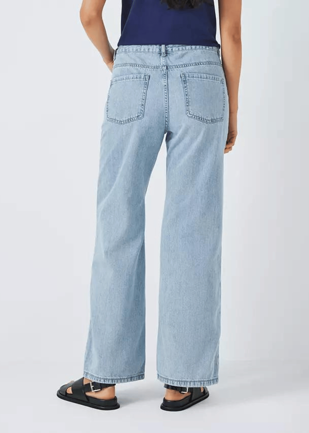 Tally Weijl Mid Rise Wide Leg Jeans, Light Wash