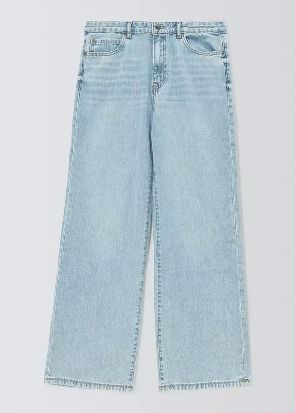 Tally Weijl Mid Rise Wide Leg Jeans, Light Wash